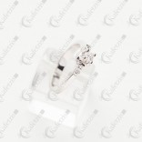 Δαχτυλίδι γυναικείο Κ18 με μπριγίαν φ. 0,20mm
